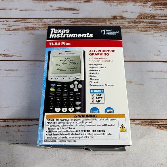 🌟 Conquer Math with Texas Instruments TI-84 Plus Graphing Calculator in Black🌟 - Picture 1 of 2